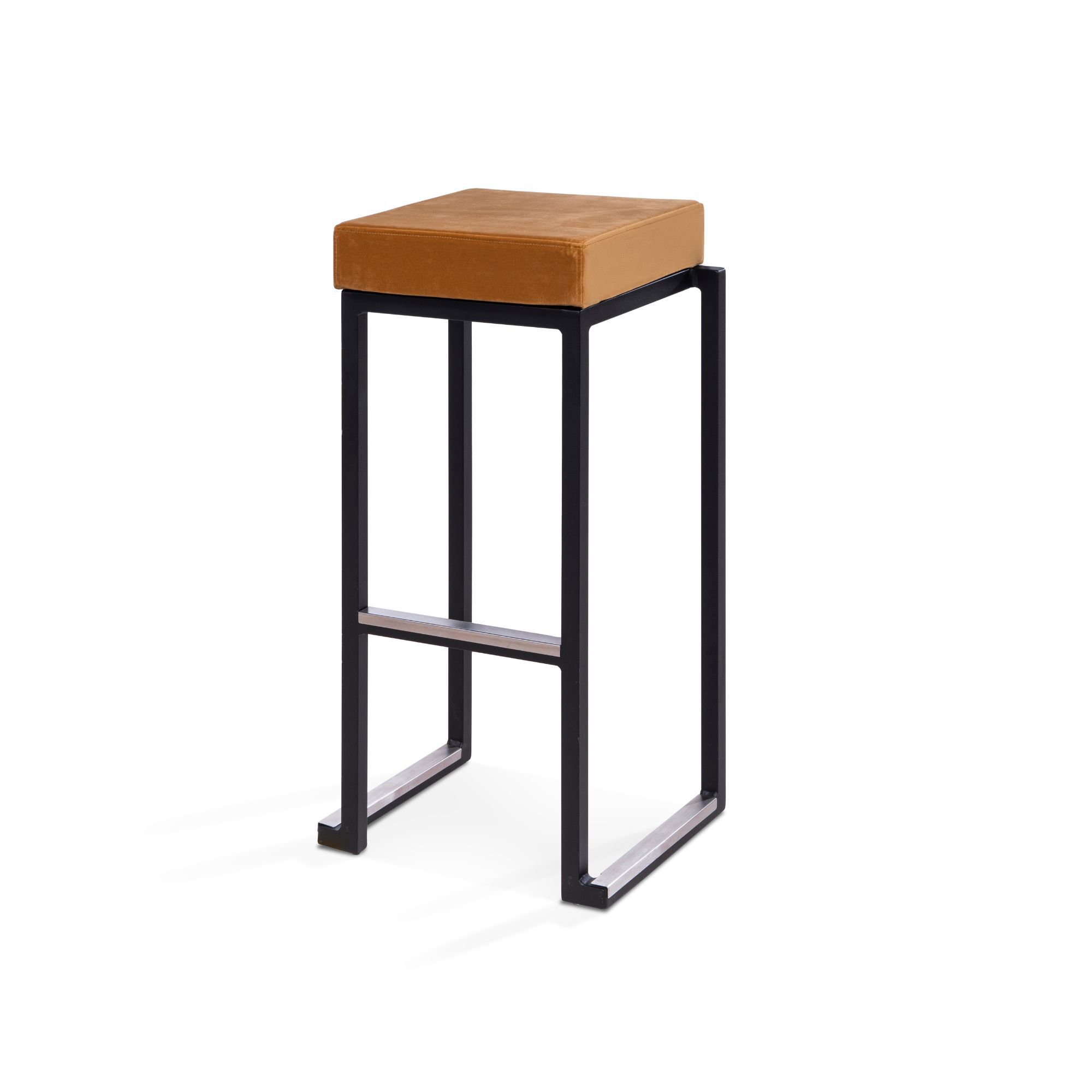 Kubo Smart Bar - Black - Velvet Gold Seat Kubo Smart Bar - Black - Velvet Gold Seat