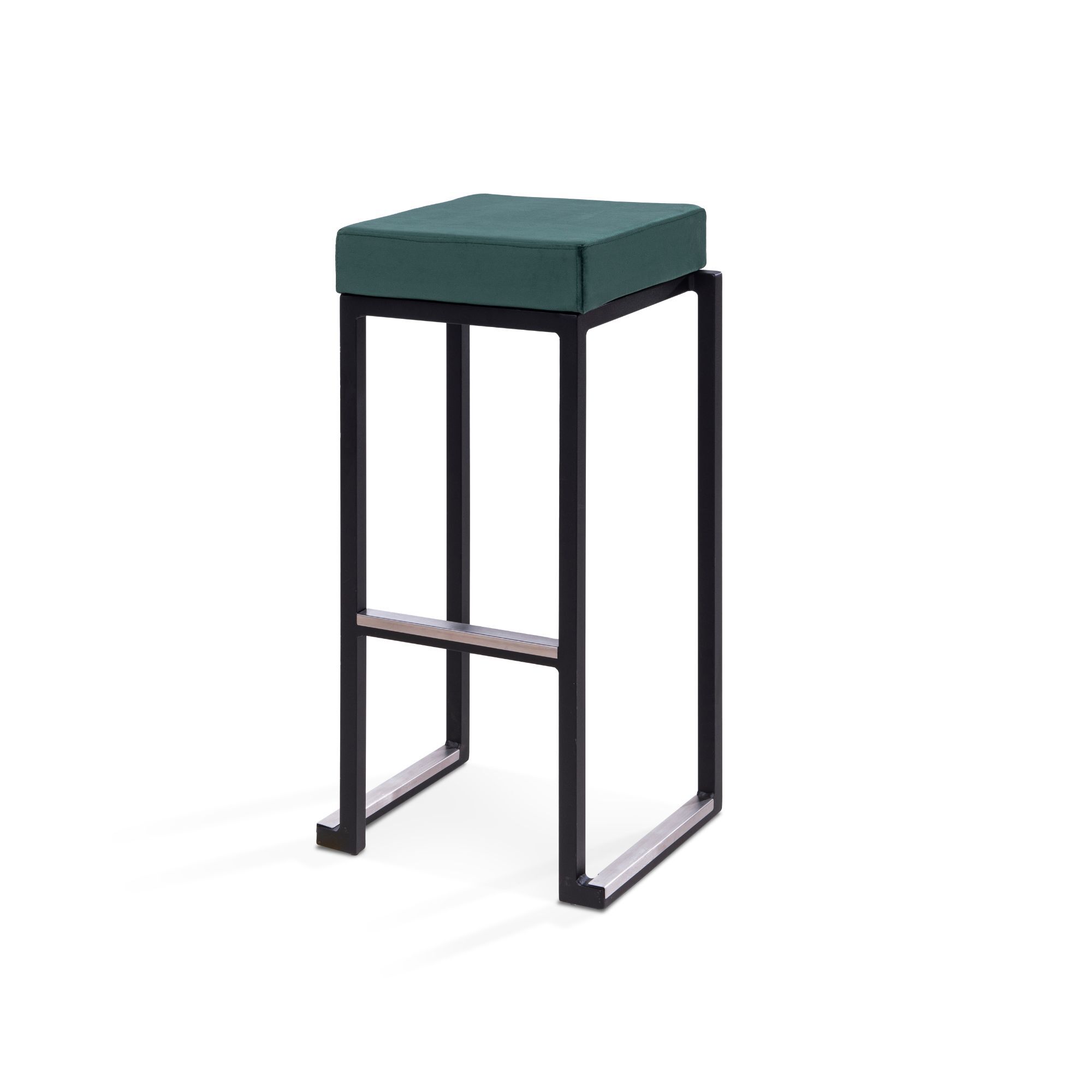 Kubo Smart Bar - Black - Velvet Green Seat Kubo Smart Bar - Black - Velvet Green Seat