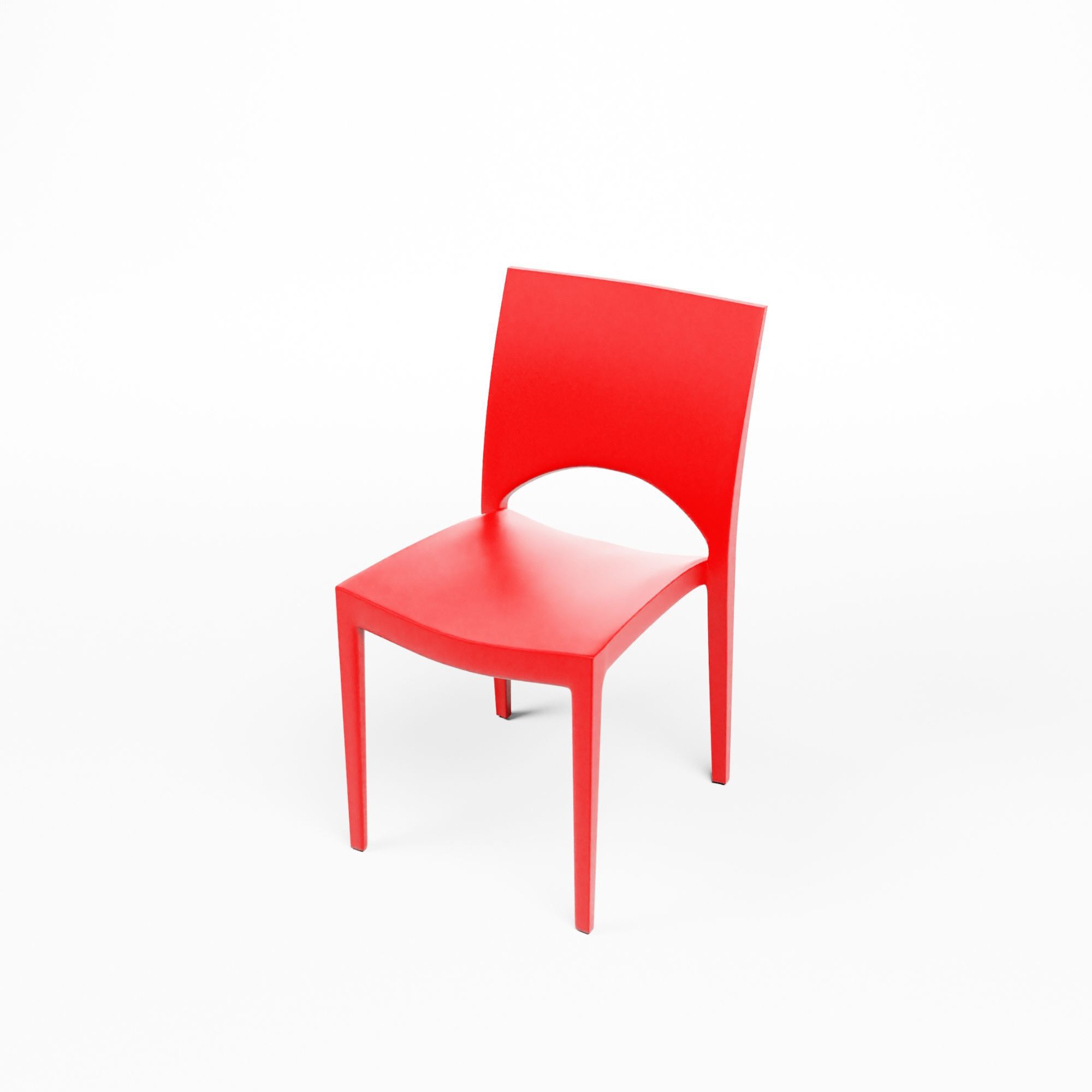 June - Stack Chair - Red
