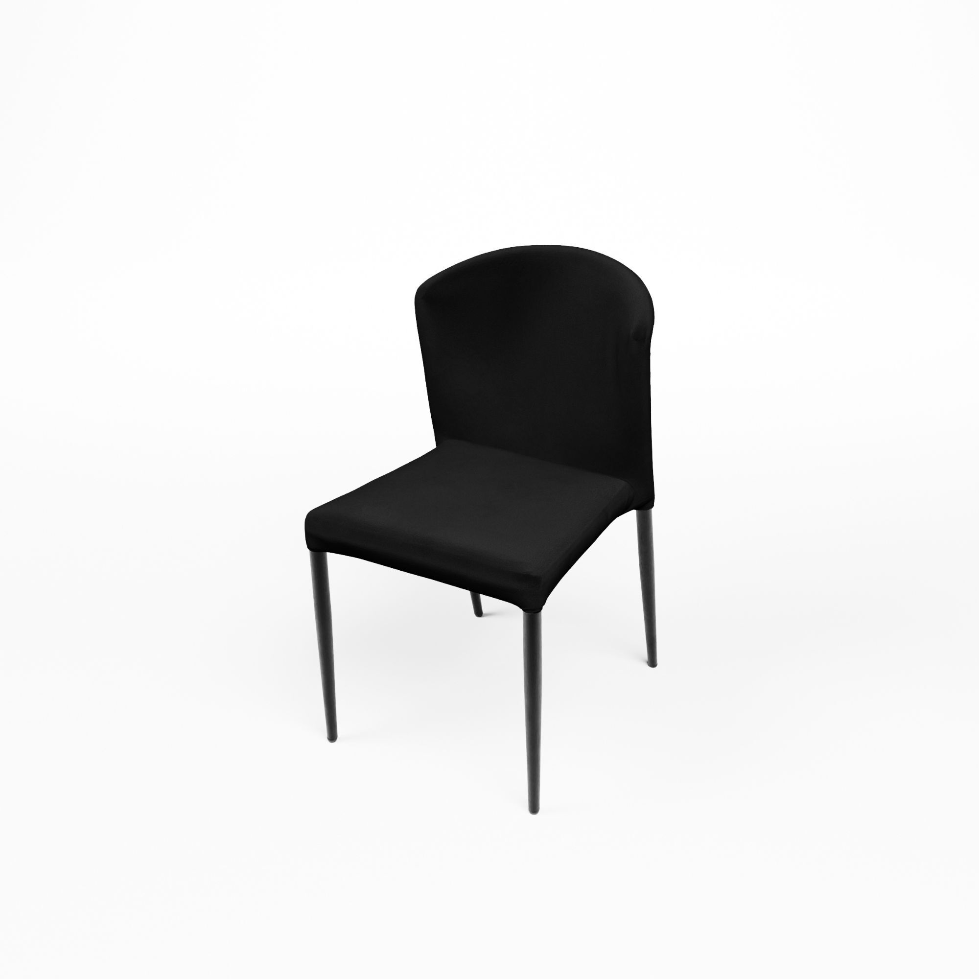 Veneto Stapelstuhl – Samtschwarz Veneto Stack Chair - Velvet Black