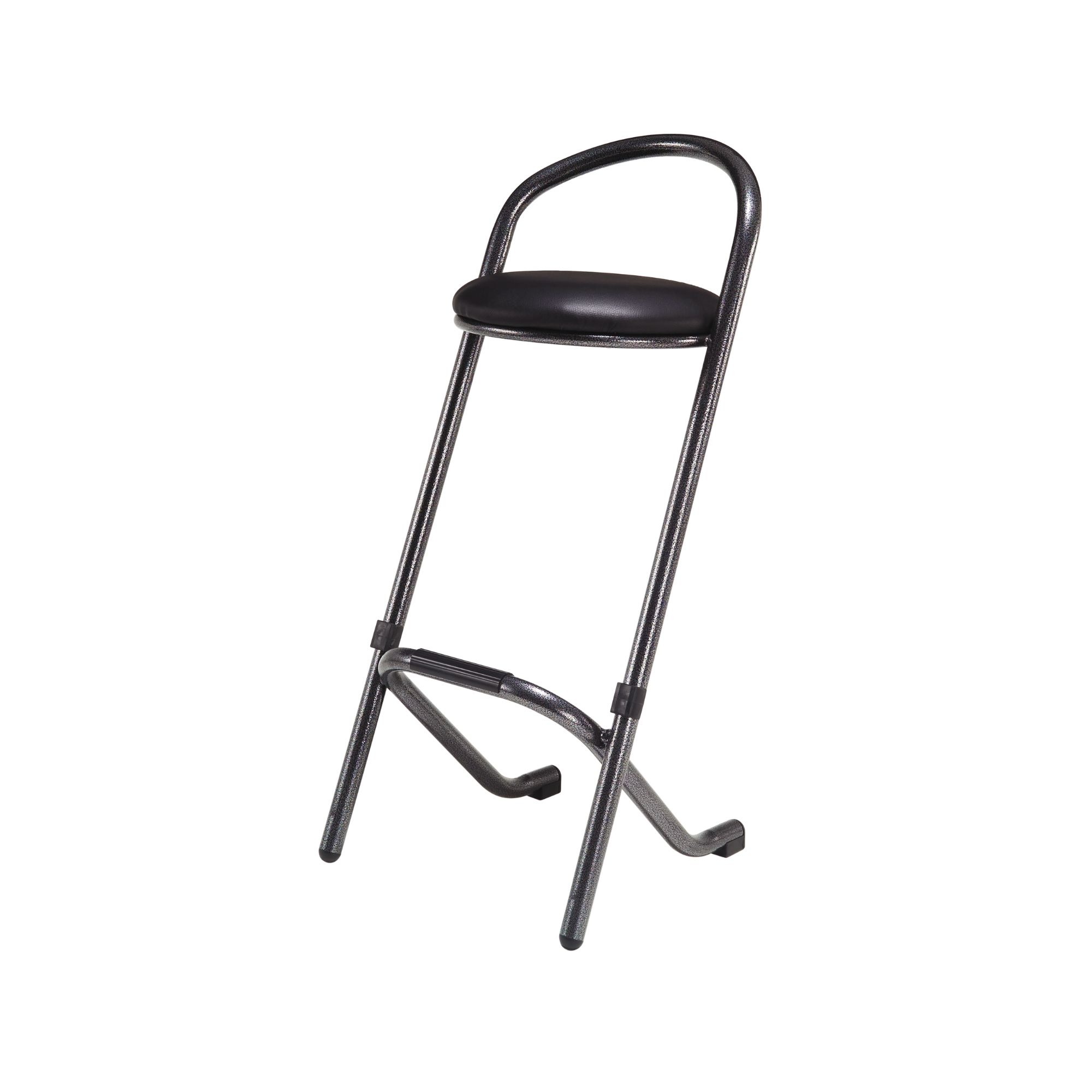 Ensor Bar stool Hammerscale - faux leather black