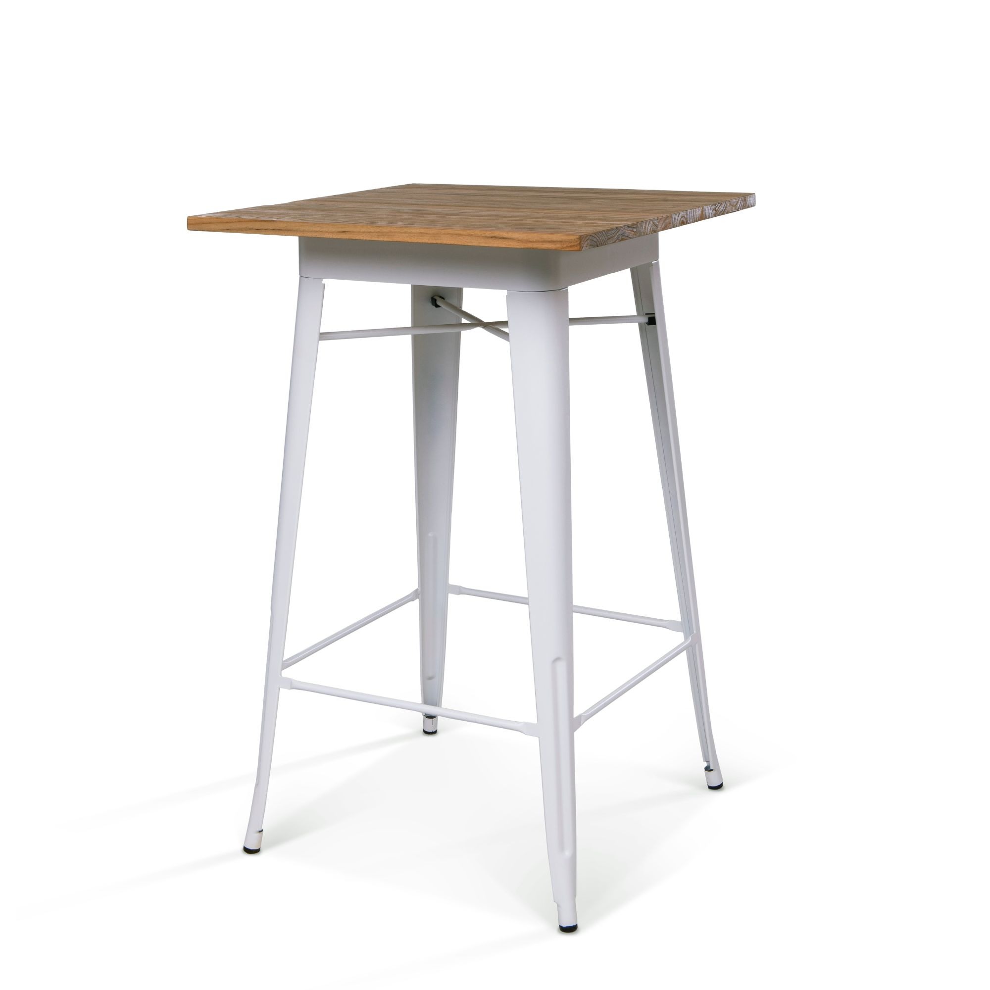 Tolix table - Party Black Elm wood (1)