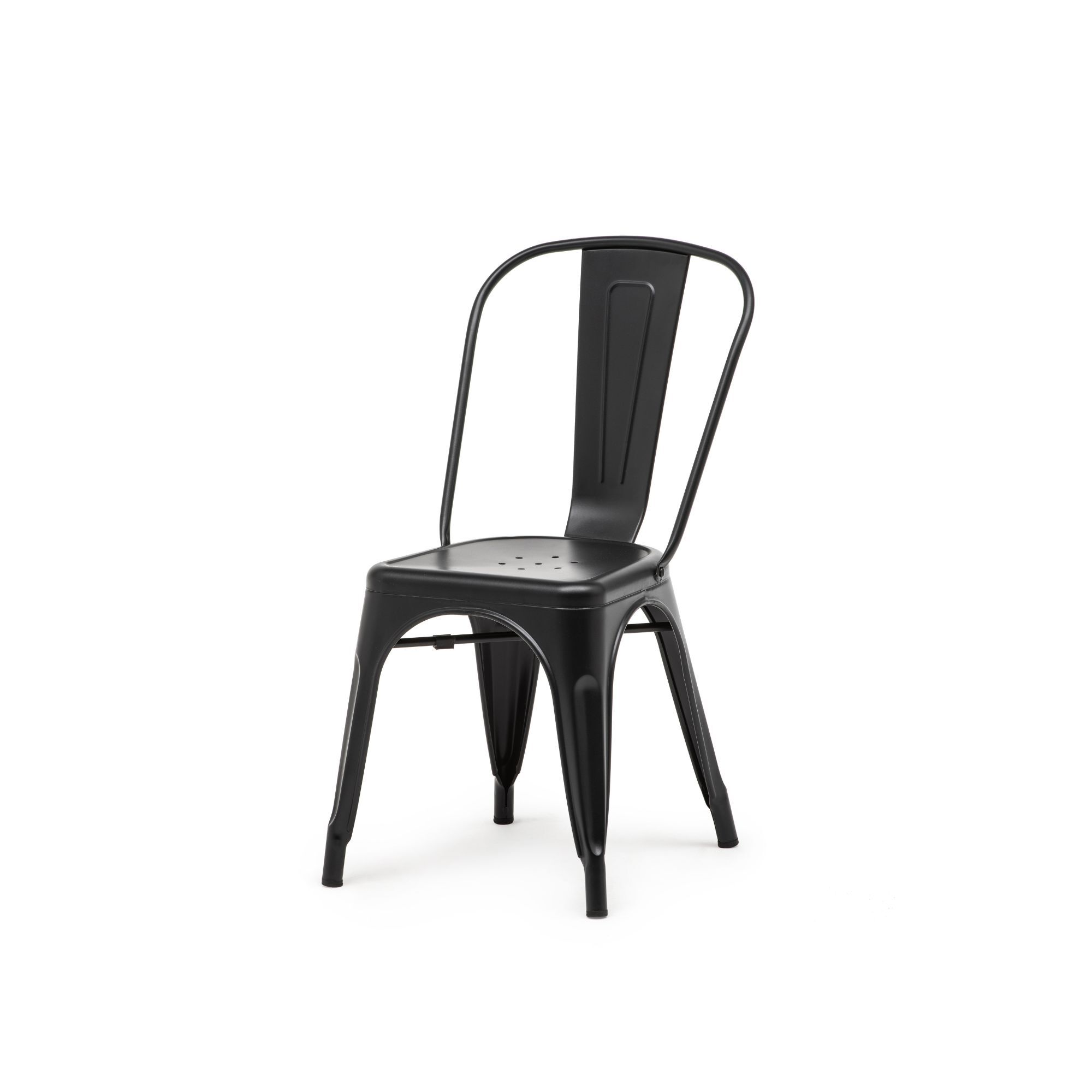 Tolix Style Chair - Stack Chair - Black Tolix Style Chair - Stack Chair - Black