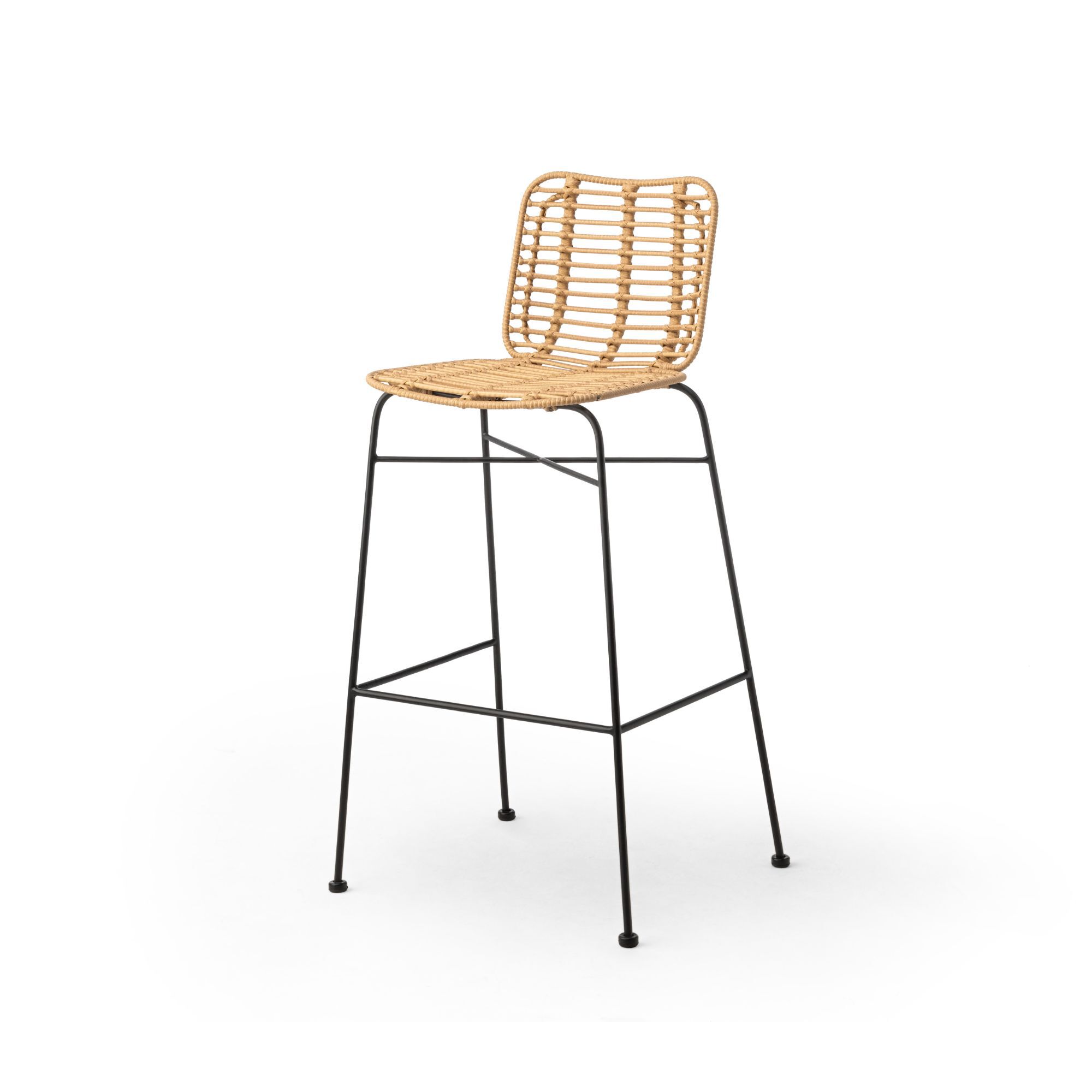Palm Bar Stool - Rattan Palm Bar Stool - Rattan